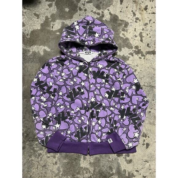 YLSK hoodie Full Zip. Size‎ Medium.(Purple) - Picture 1 of 7